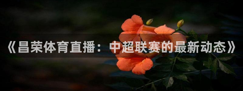 蓝鲸直播体育app下载：《昌荣体育直播：中超联赛的最新动态》