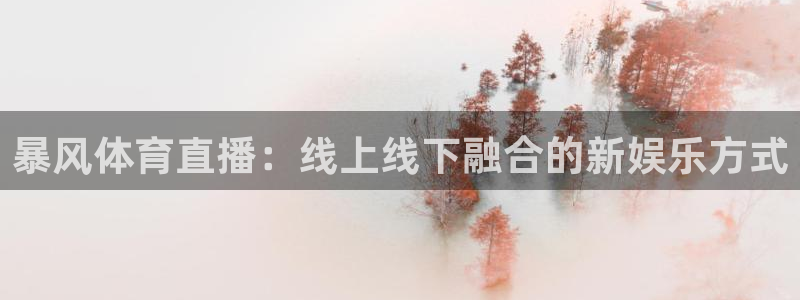 蓝鲸直播助手下载：暴风体育直播：线上线下融合的新娱乐方式